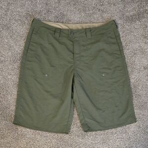 Exofficio Lacuna Men's Forest Green Flat Front Shorts Size 34